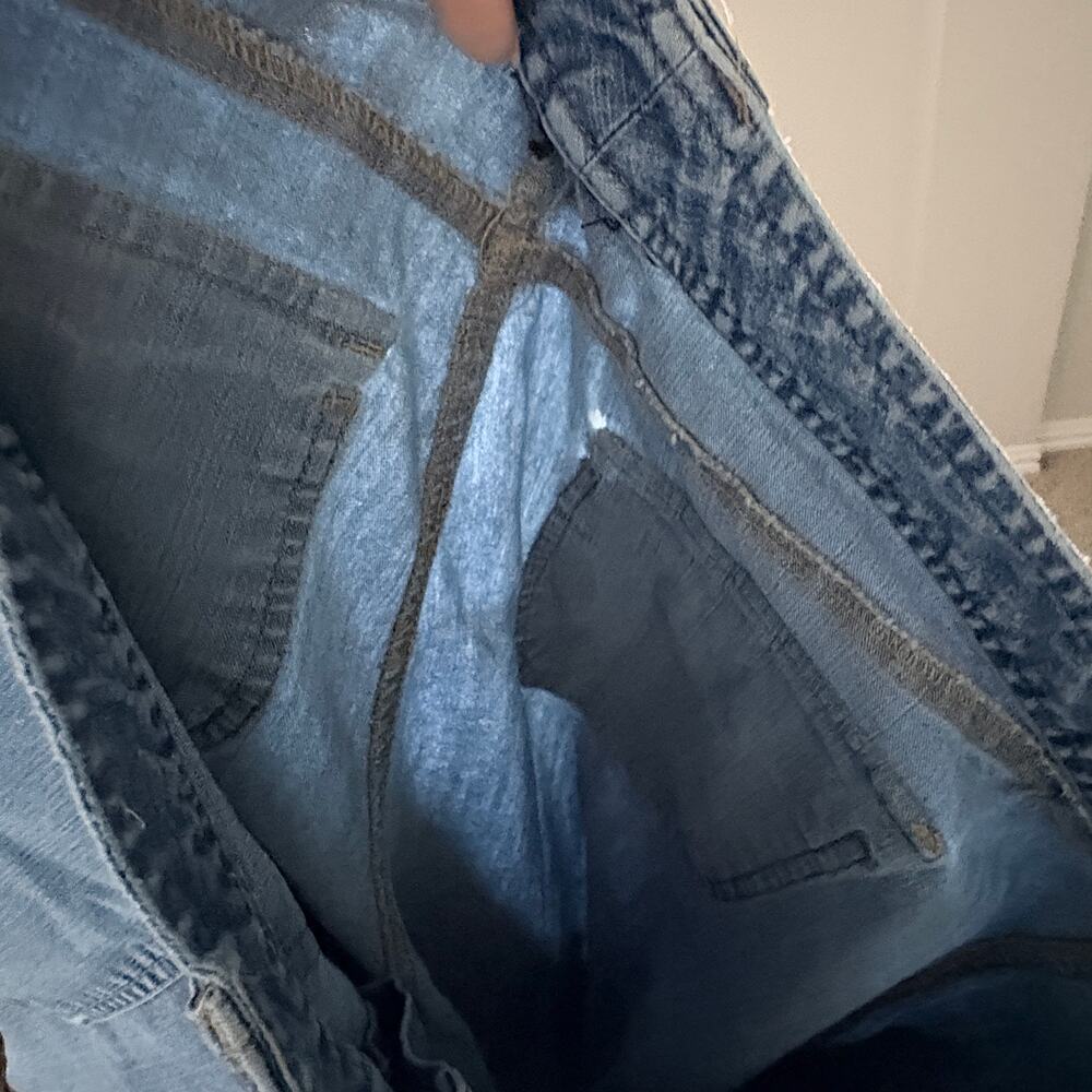 Y2K Denim Cargo Capri LowRise Baggy Wide Leg Utility Jeans NO TAGS (10)SeePics! - Picture 3 of 8